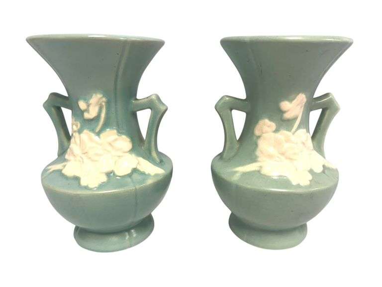 Pair of Vintage Weller Pottery Vases
