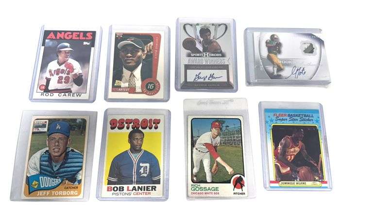 8pc Vintage Sports Card Collection