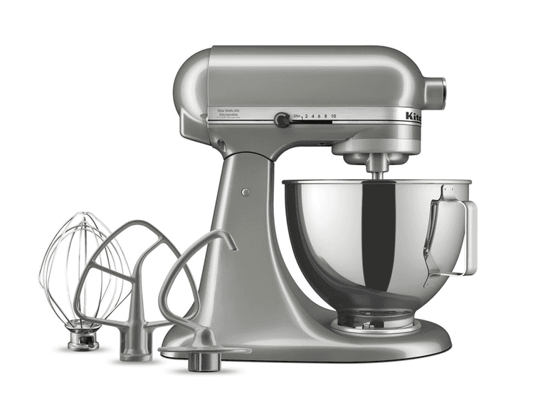 KitchenAid Deluxe 4.5 Quart Tilt-Head Stand Mixer - Contour Silver (NEW)