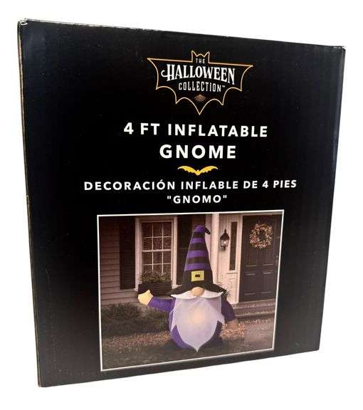 4ft Inflatable Gnome - Halloween Yard Decor ( NEW )