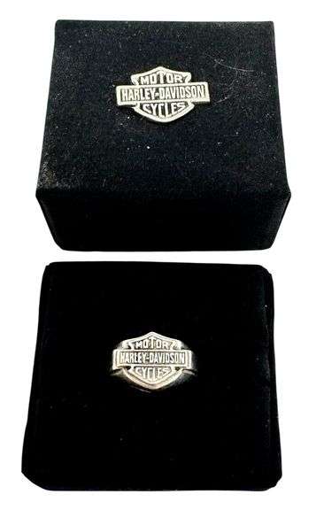 Harley Davidson Mens Sterling .925 Ring - Size 10-1/4
