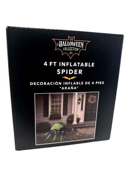 4ft Inflatable Spider - Halloween Yard Decor ( NEW )