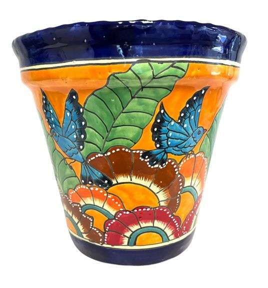 Mexican Talavera LARGE Glazed Planter - NEW!