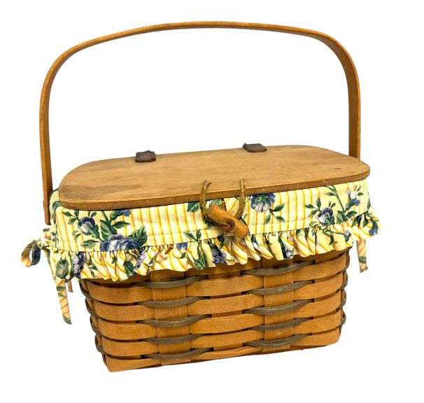 Longaberger 1997 Small Purse / Picnic Basket Combo