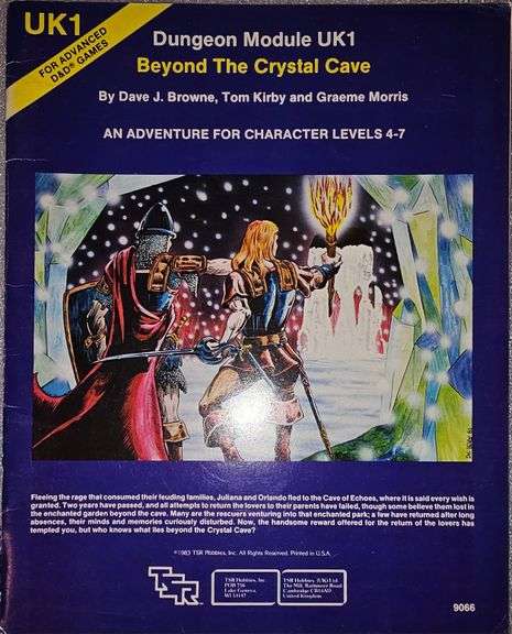 Dungeons and dragons UK1 module Beyond the Crystal Cave