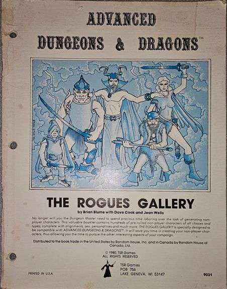 Dungeons and dragons the Rogues Gallery