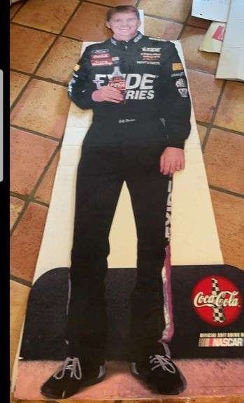 Jeff Burton Coke cardboard stand up