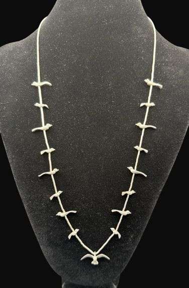 Tested Sterling Silver Southwest Fetish Necklace [19.26g]