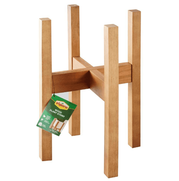 Vigoro Wood Open Frame Plant Stand
