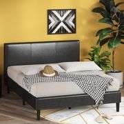 ZINUS Jade Faux Leather Upholstered Platform Bed Frame - NEW!