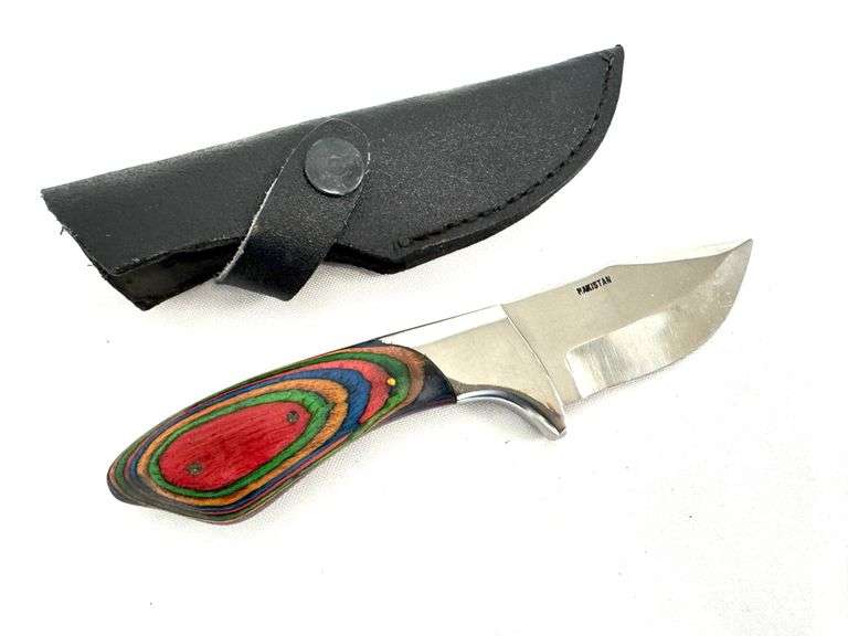 Skinner Knife w/ Colorwood Handle - NEW!
