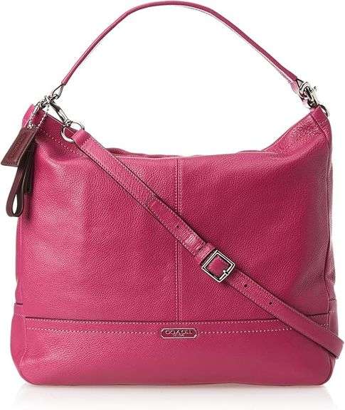 Coach Park Pebble Leather Hobo Shoulder Bag