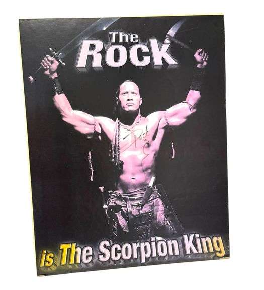 The Rock is The Scorpion King - Autographed Poster w/ COA