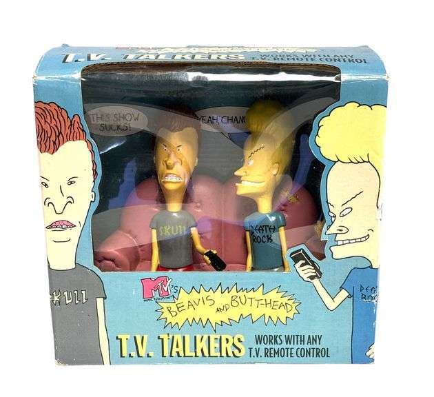 Vintage 1996 MTV BEAVIS AND BUTT-HEAD | TV Talkers with Box