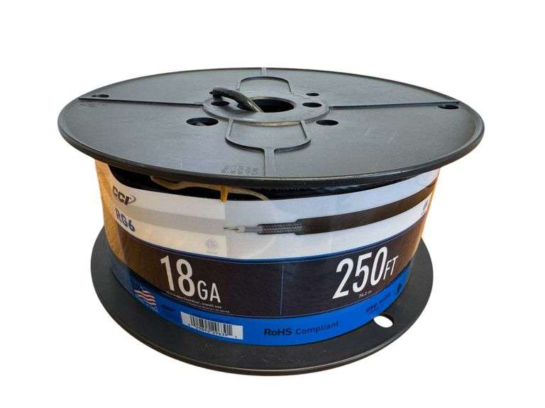 CCI RG6 18ga cable 250ft Roll - NEW!