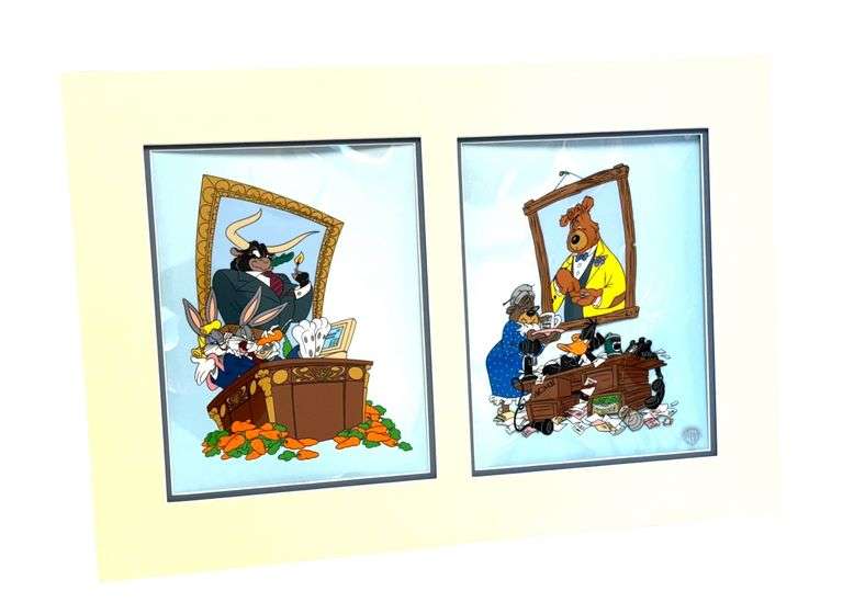 Warner Bros “More Bull The The Market Can Bear” Sericel - Signed And Numbered!