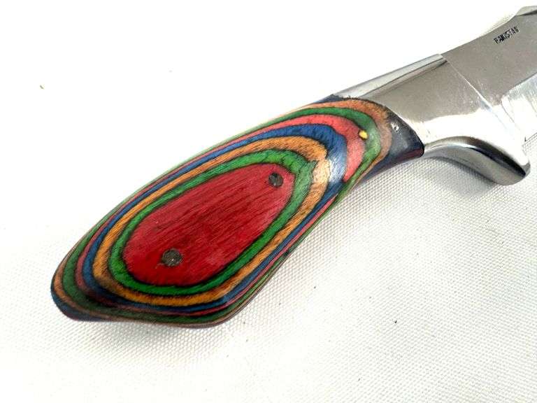 Skinner Knife w/ Colorwood Handle - NEW!
