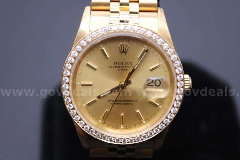 Men's Rolex, President Oyster, 18k Gold, Appraised