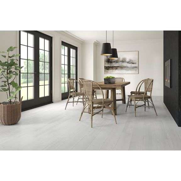 STAINMASTER Sanderling Spruce Off-White Waterproof and Water Resistant Interlocking Luxury Vinyl Pla