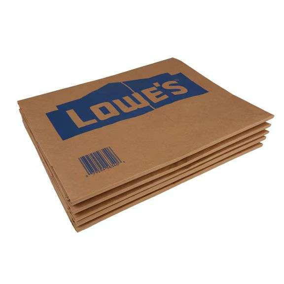 Lowe's 30-Gallon Scent free Brown Outdoor Paper Leaf Flap Tie Trash Bag 50 -Count Lot