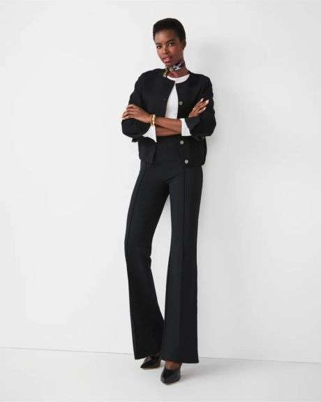 Spanx SPANXsmooth™ PerfectFit Ponte Flare Pant - Classic Navy Petite Medium (NEW)
