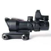 Tactical 4x32mm ACOG Red/Green True Fiber Optics Scope Chevron Reticle with RMR (NEW)