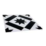 Style Selections Kingston Deco Black and White Peel & Stick 12" x12" - 170 Sqft Lot (NEW)