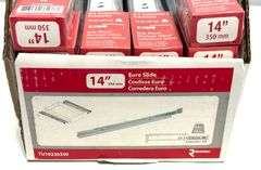 18 Pack Lot - Richelieu 13.78-in Side Mount 75-lb Load Capacity White Drawer Slides - 36pcs