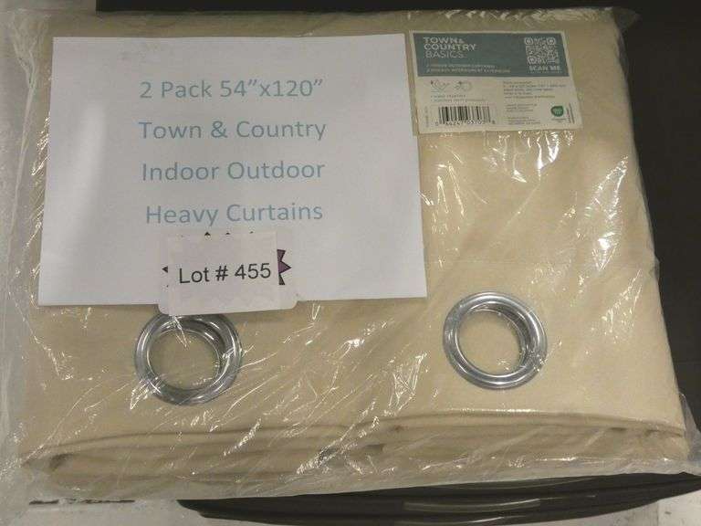 2 Pack 54"x12" New Indoor Outdoor Heavy Curtains