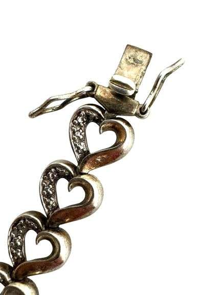 Sterling Silver Heart Bracelet