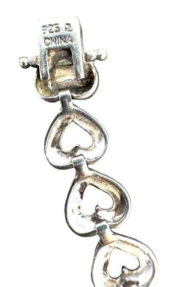Sterling Silver Heart Bracelet