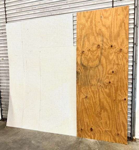 4pc Pegboard & Plywood Lot
