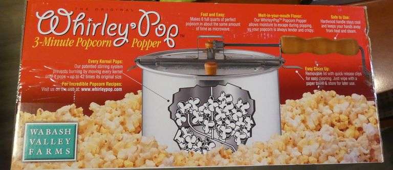 New Whirley Pop 3 Minute Popcorn Popper