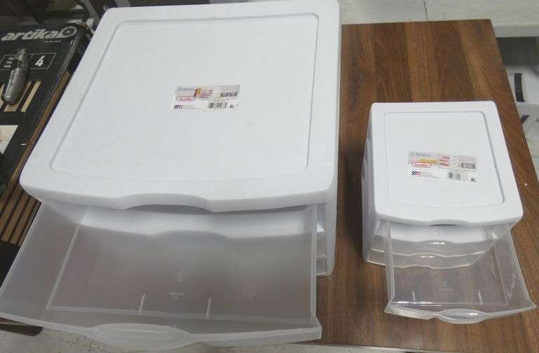 2  New Sets of 3 Sterilite Storage Drawers
