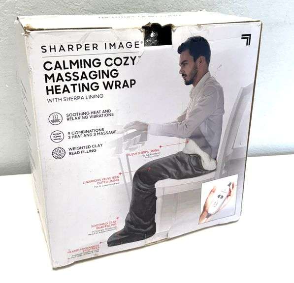 Sharper Image Calming Cozy Massaging Heating Wrap