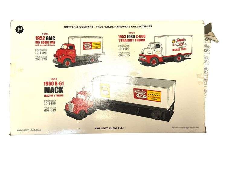 First Gear Die Cast Bank, True Value, 1953 White 3000 COE Semi-Tractor