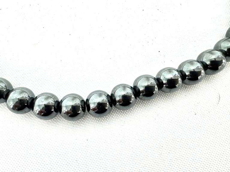 Men's Hematite Beaded Necklace - 23-1/2" Long