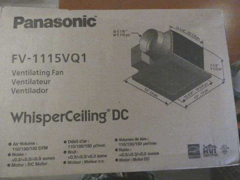 New PANASONIC FV-1115VQ1 Ventilation Fan