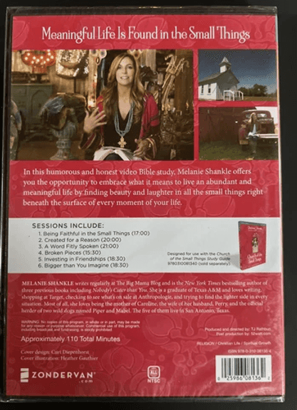 10 New "Church of the Small Things" DVD by Melanie Shankle