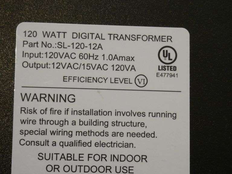 Hampton Bay 120W Digital Transformer 12 or 15 volts for Landscape Lighting