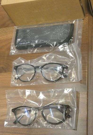 2 New Pairs Foster Grant Design Optics +1.5 Reading Glasses