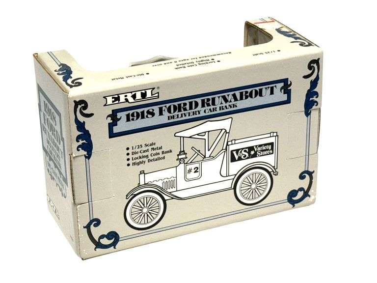 ERTL Die Cast Bank, V & S Variety Stores 1918 Ford Runabout