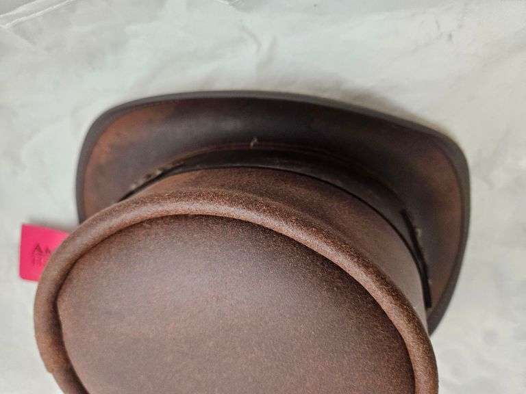 New Brown Leather Eldorado Voodoo Hat by American Hat Makers