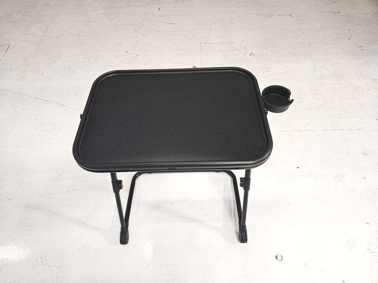 New Folding Adjustable Table with Cup Holder