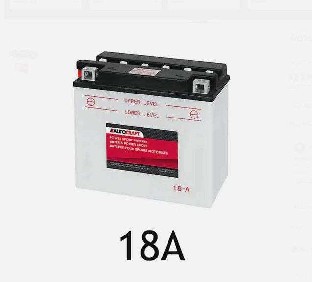 New 18-A AutoCraft 18A Powersports Battery