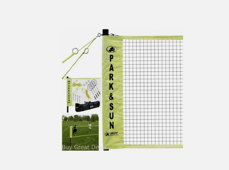 Park & Sun Sports Portable Indoor/Outdoor Badminton Net System with Carrying Bag