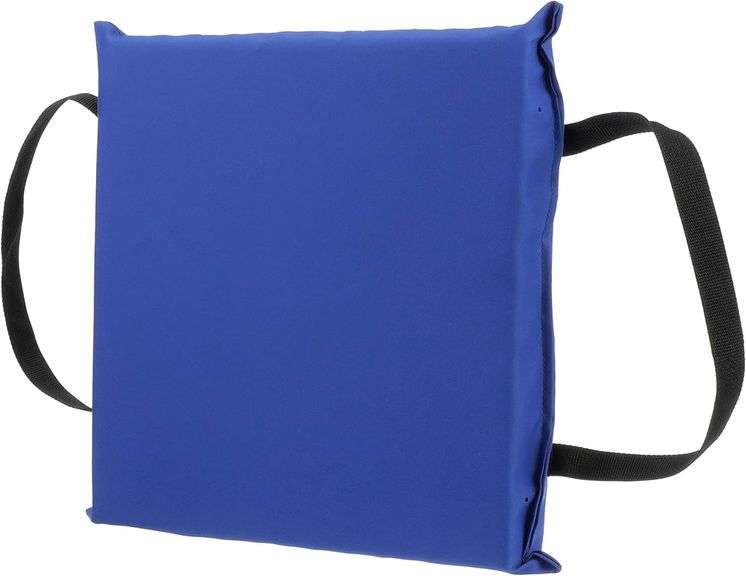 Seachoice Emergency Marine Foam Throw Cushion, Square, 15 in. X 15 in, Blue, New