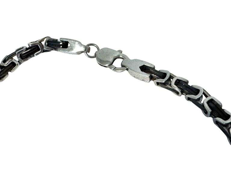 Men's "Biker" Styled Necklace & Pendant Set