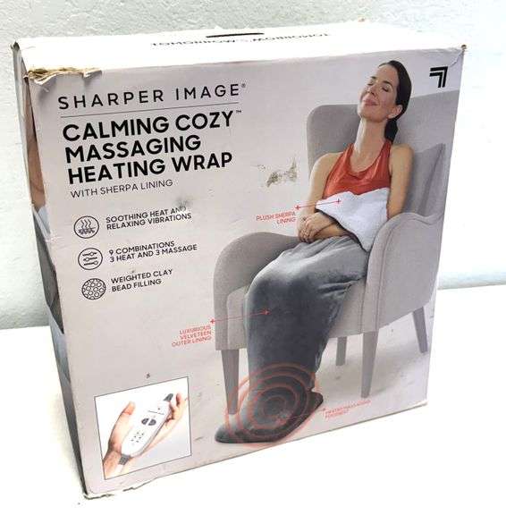 Sharper Image Calming Cozy Massaging Heating Wrap