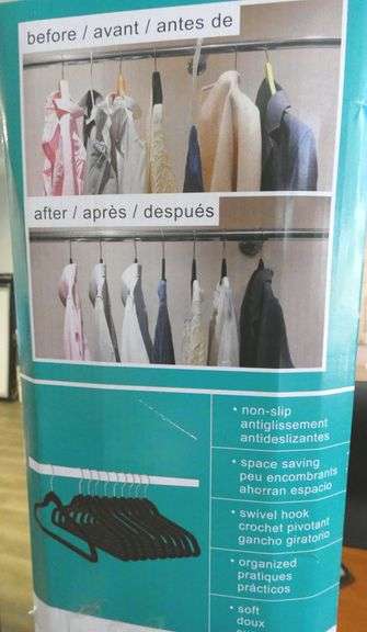 Two 50 packs of Kirkland Non Slip Clothes Hangers